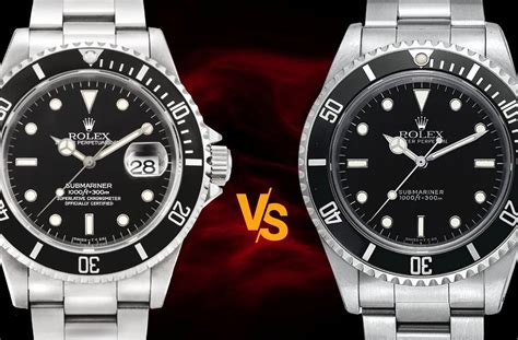 submariner rolex date vs no date|Rolex Submariner no date discontinued.